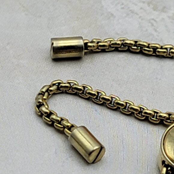 Michael Kors Logo Bar Chain Slider Bracelet Gold-Tone OS - Picture 7 of 13